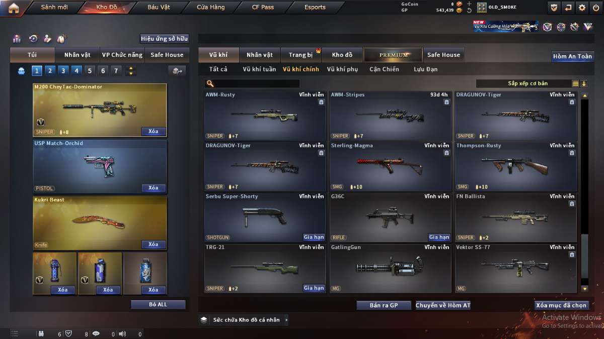 shop acc cf uy tin gia re